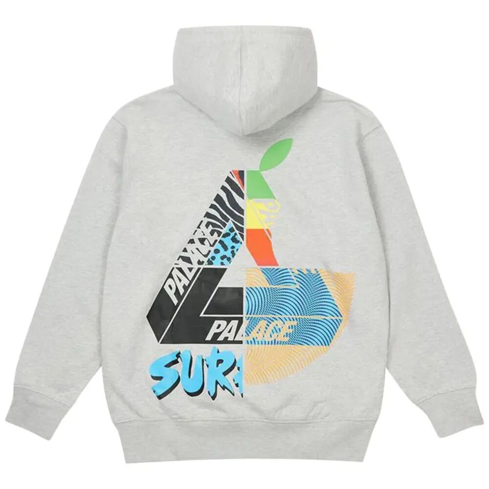 PALACE Mix Up Hood Grey Marl Hoodie‎ Small